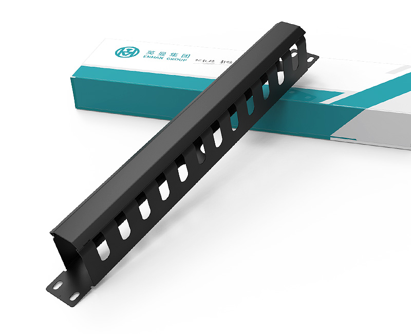 英曼19寸-1U24口金屬理線架，標準網絡工程金屬理線架，綜合布線機柜配件，電話網絡服務器配線架