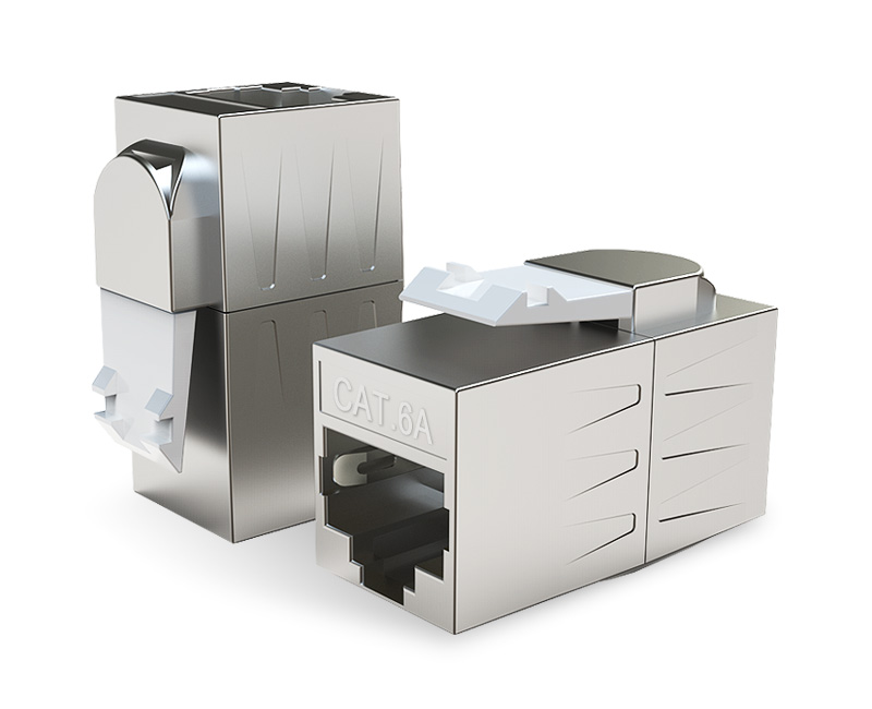 英曼鋅合金-網絡直通頭，網線對接延長器