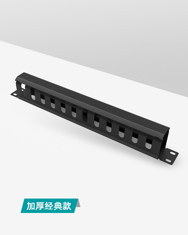 1U24口工程級塑料理線架