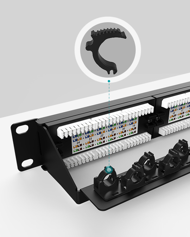 1U24口-防塵網(wǎng)絡配線架