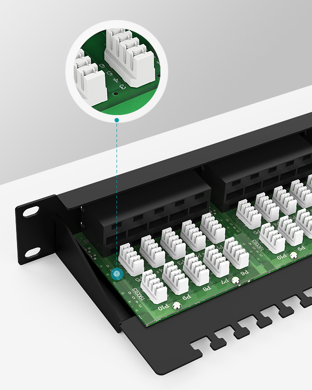 1U50口電話語音配線架 